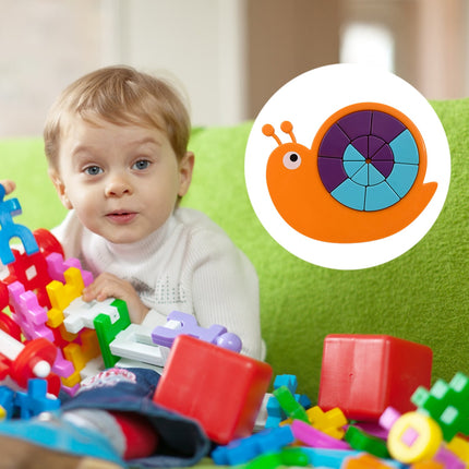 Mini Snail Puzzle â€“ STEM Educational Toy, Puzzle Games for Ages 3-6 (Mix Color)
