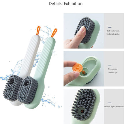 Multifunctional Scrubbing Brush with Built-In Soap Dispenser