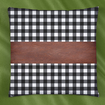 Pillow Covers, Leather & Cotton Cushion Covers (19 Ã— 12 Inch / 1 Pair / 2 Pc)