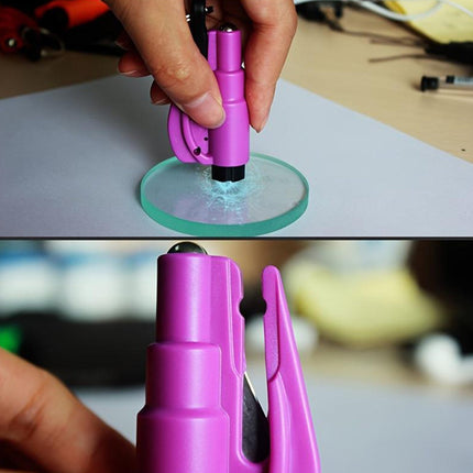 2-in-1 Emergency Safety Cutter â€“ Keychain Tool for Glass Breaking & Seatbelt Cutting, Portable & Handy
