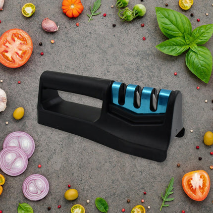 Kitchen Knife Sharpener â€“ Handheld for Chefs & Serrated Knives (1 Pc, Chopper Not Included)