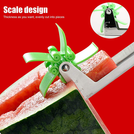 Stainless Steel Washable Watermelon Cutter â€“ Windmill Slicer & Peeler