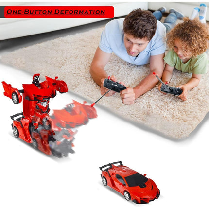2 In 1 Automatic Robot Converted Remote Control Car With Light Scale 360Â°Drifting Deformation Robot Car Toy Kids Boys, Robot ConvertÂ Unique Toy For Boys (1 Pc)