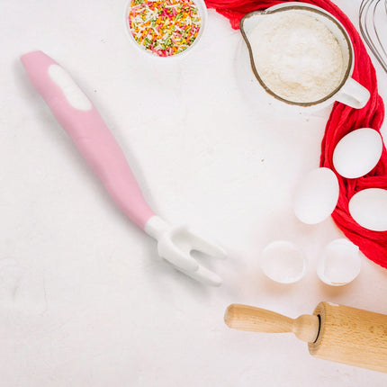 Silicone Bendable Kids Spoon & Fork Set â€“ Toddler Self-Feeding Utensils (2 Pc Set)