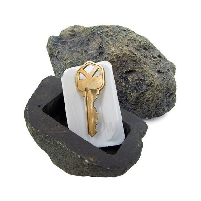 Realistic Fake Rock Key Hider â€“ Weatherproof Outdoor Key Storage for Emergencies (1 Pc)