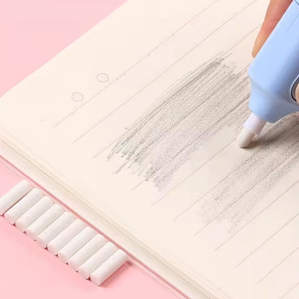 Electric Eraser Kit â€“ Battery Operated with 10 Refills for Drawing & Sketching (Mix Design / Battery Not Included)