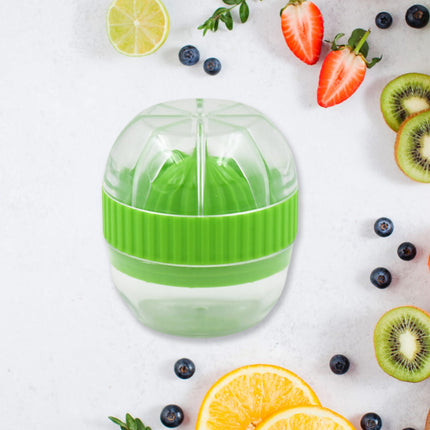 Manual Drink Orange Lemon Citrus Lime Fruit Juice Juicer Squeezer, BPA Free, Press & Pourer With Lid Plastic ManualÂ (1 Pc)