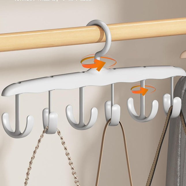 Rotatable Tank Top Hanger â€“ Space Saving Closet Organizer for Dorms & Apartments (12-Hook)