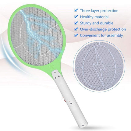 Rechargeable Mosquito Killer Racket â€“ Handheld Electric Fly Swatter with Cable (Quality Assured, with cable)