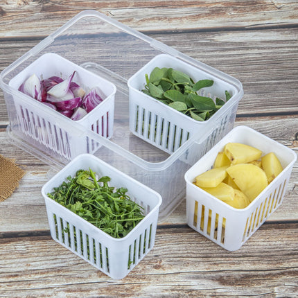 Fridge Storage Box â€“ Freezer & Kitchen Organizer for Vegetables & Food (1 Pc)