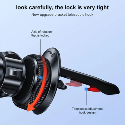 360Â° Rotatable & Foldable Air Vent Magnetic Phone Holder (1 Pc)