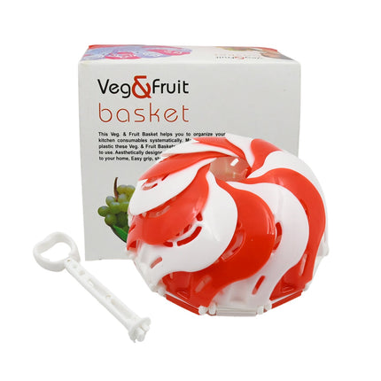 Folding Fruit Basket with Hanging Stand â€“ Lotus Shape Tray for Fruits & Vegetables (1 Pc)