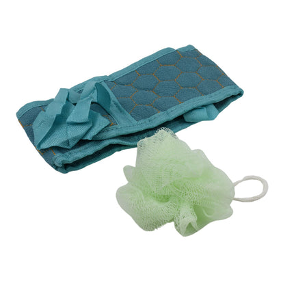 Bath Shower Scrubber Set â€“ Dual-Sided Loofah Sponge & Bath Brush for Deep Clean (2 Pcs)