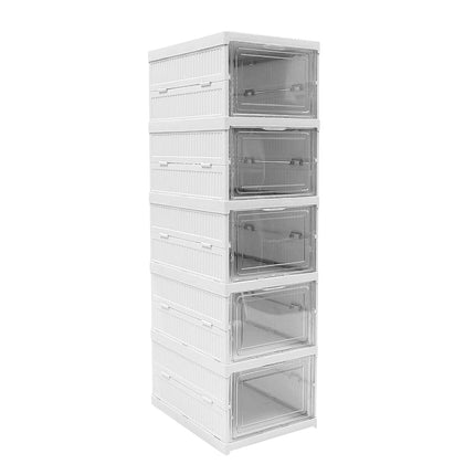 5-Layer Stackable Utility Cart â€“ Foldable Storage Organizer for Clothes & Home (1 Pc)