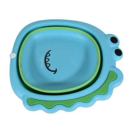 Frog Shape Wash Basin, Space Saving Multi Function Foldable Baby Wash basin Easy Clean Lightweight Thicken for Washing Face for Home (33Ã—31Cm / 1 pc)
