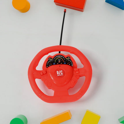 Plastic RC Racing Car â€“ 2-Way Control with Handle Remote & Rechargeable Battery (Ideal Birthday Gift)