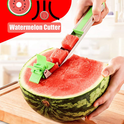 Stainless Steel Washable Watermelon Cutter â€“ Windmill Slicer & Peeler