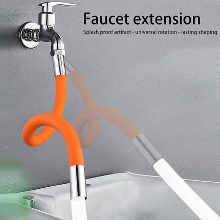 Flexible Water Tap Extender - 360Â° Adjustable Foaming Extension Tube with Connector (46cm)
