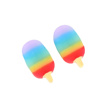 Jelly Popsicle Erasers â€“ Cute & Fancy Mini Erasers for Kids (2 Pc Set, Mix Design)