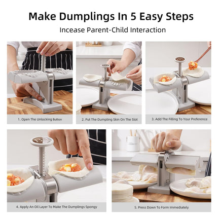 Double Head Dumpling Maker Mold â€“ Easy Tool for Making Dumplings, Press Mold Kitchen Accessory