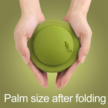 Inflatable & Foldable U-Shaped Travel Pillow with Built-In Air Pump