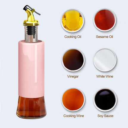 Olive Oil Dispenser â€“ Leakproof Glass Bottle with Non-Drip Spout for Kitchen & Cooking (300 ML)