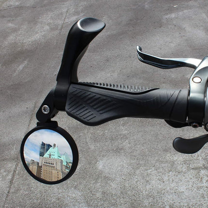 Bar End Bike Mirror: 360Â° Rotatable & Foldable (1 Pc)