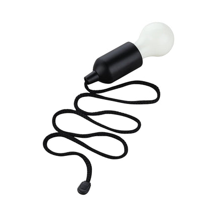LED Pull Cord Light â€“ Hanging Black LED Bulb (1 Pc)