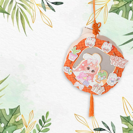 DIY Handmade Cartoon Paper Lanterns â€“ Antique Hollow-Out LED Projection for Festival Decor