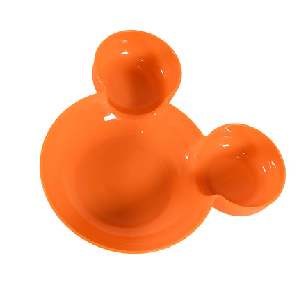 Mickey Mouse Shape Plates for Kids, BPA Free, & Unbreakable Childrenâ€™s Food Plate, Kids Bowl, Fruit Plate, Baby Cartoon Bowl Plate, Tableware (1 Pc)