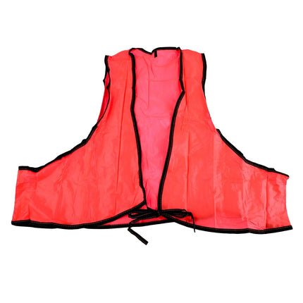 Economy PVC Safety Vest â€“ Soft Vinyl, Tie Closure, High Visibility