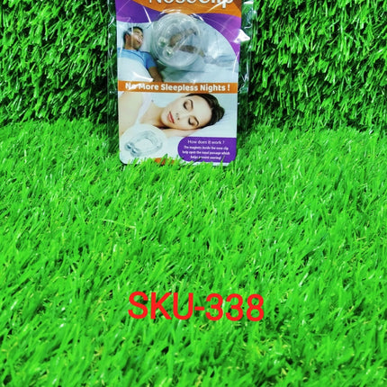 Lightweight snore-free nose clip for reducing snoring and enhancing sleep comfort.