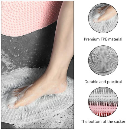 Silicone Bath Massage Cushion with Suction Cup (35Ã—28 CM / 1 Pc)