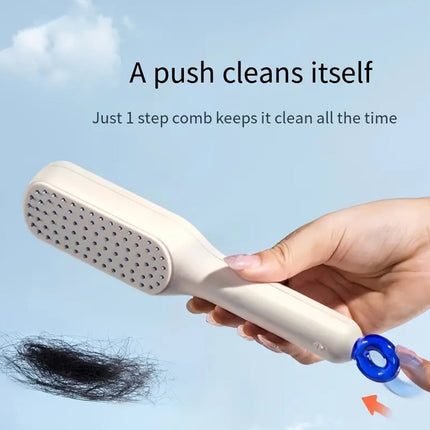 Self-Cleaning Hairbrush â€“ Anti-Static, Detangling, Rotating Massage Comb