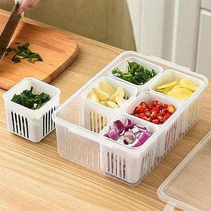 Fridge Storage Box â€“ Freezer & Kitchen Organizer for Vegetables & Food (1 Pc)