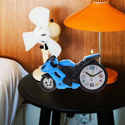 Retro Motorcycle Alarm Clock â€“ Novelty Bike Engine Style Desk Clock