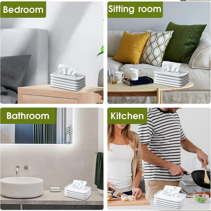 Simple Silicone Tissue Holder â€“ Cube/Cylinder Tissue Box for Bathroom, Office, Car & Bedroom