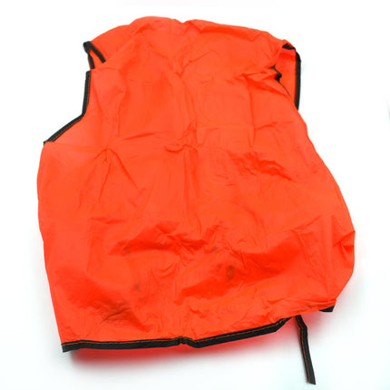 Economy PVC Safety Vest â€“ Soft Vinyl, Tie Closure, High Visibility
