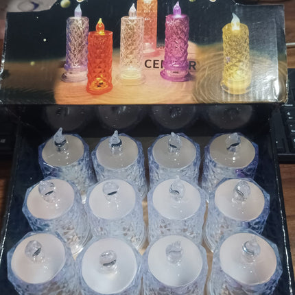 Festive Lighting for Any Occasion: 12 Pack LED Tealight Candles