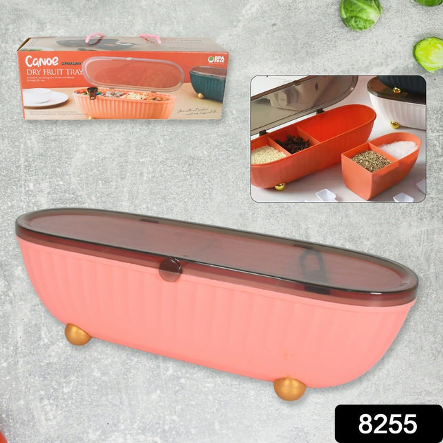 8255Â Spice Bottle Spice Jar Durable Spice Seasoning Box, Jar Food Grade Spoon Seasoning Case for Kitchen / Dry fruit Tray (1 Pc)
