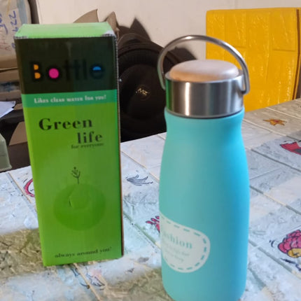 Stainless Steel Water Bottle for Gym & Office (360ml, Leak-Proof)