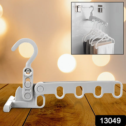 5-Hole Foldable Clothes Hanger â€“ Robust, Space-Saving Travel Rack