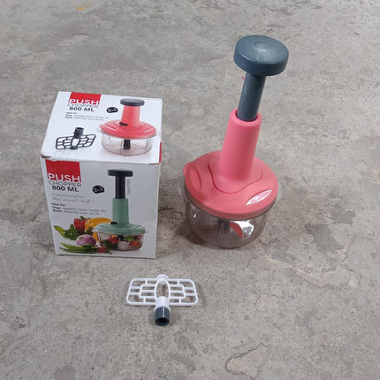 800ml stainless steel push chopper, perfect for quick chopping