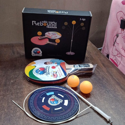 Portable Wiff Waff Rebound Table Tennis Trainer Set (1 Set)