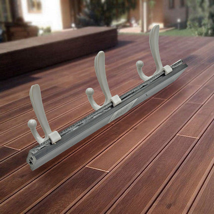 Wall Mounted Coat Hanger Rack â€“ 6 Hooks for Clothes, Jackets & Hats