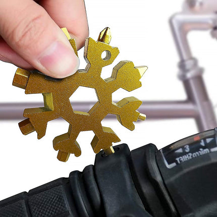 18-in-1 Snowflake Multi-Tool â€“ Portable Bottle Opener, Screwdriver & Wrench