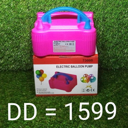 Dual nozzle electric pump for balloons