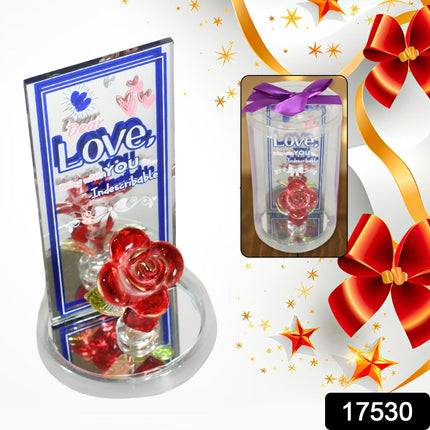 Lovely Rose Showpiece â€“ Romantic Gift Set for All Occasions (1 Pc)