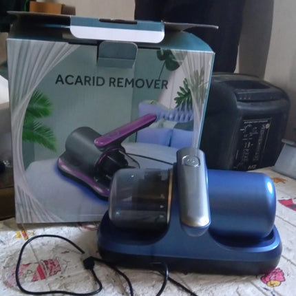 Powerful Suction Portable Handheld Vacuum Cleaner - Low Noise Vacuum Cleaner for Bed - Cordless Vacuum Cleaner for Car Seat Crevices Pillows, Mattresses, Sofas Wireless Anti Dust and Mite Cleaner