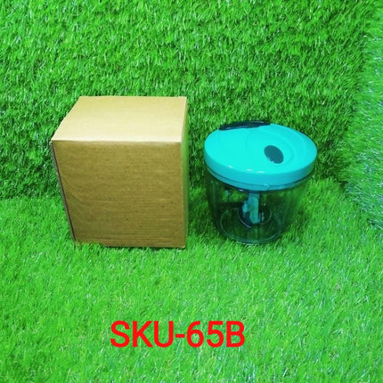 Stainless steel chopper with five blades and a 750 ml container for chopping and slicing
